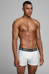 Jack & Jones Contrast logo boxer feh&eacute;r