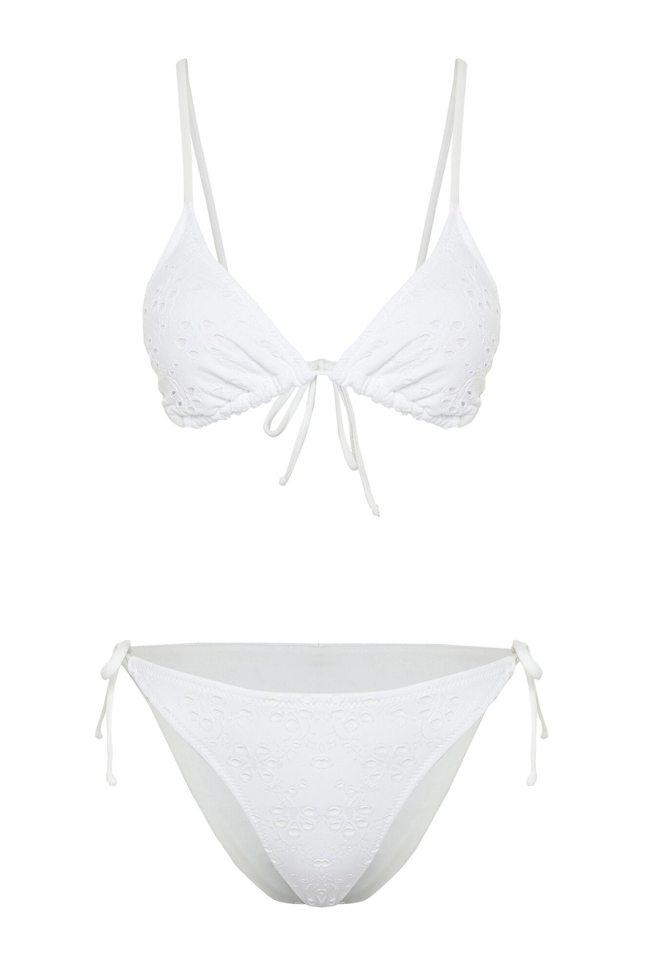 Trendyol Conjunto de bikini triangular brocado
