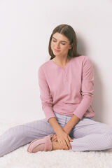 Women'secret Uske pantalone od 100% pamuka sa geometrijskim printom Print