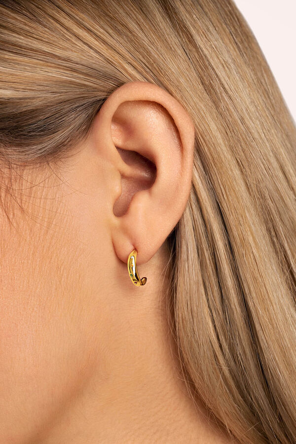 Womensecret Dome Colours gold-plated silver earrings printed