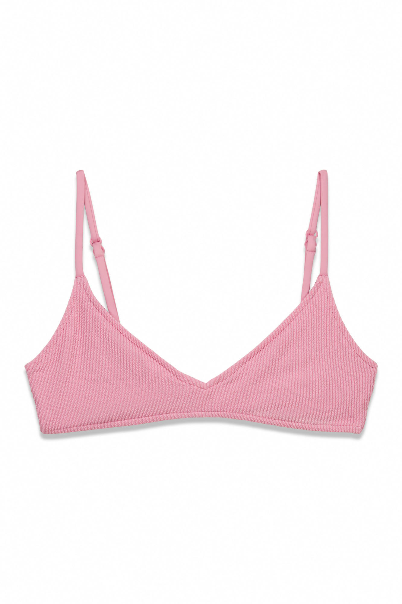Women'secret Roze gužvani trouglasti gornji deo bikinija