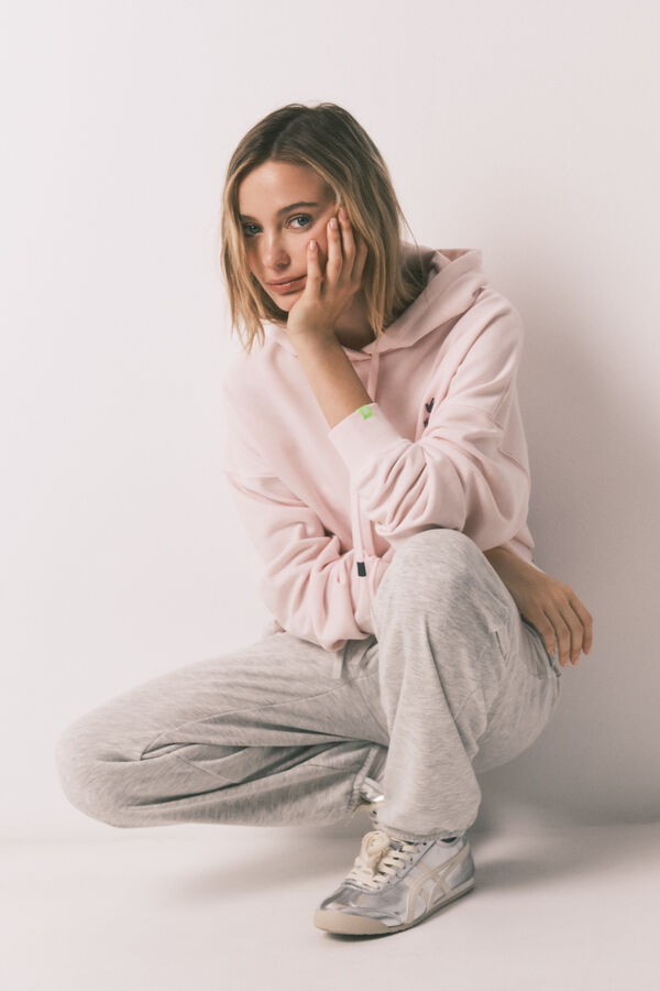 HI&BYE Sive pamučne jogger pantalone Siva