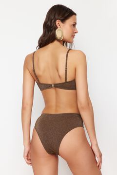 Trendyol Bikini recto con detalle plateado