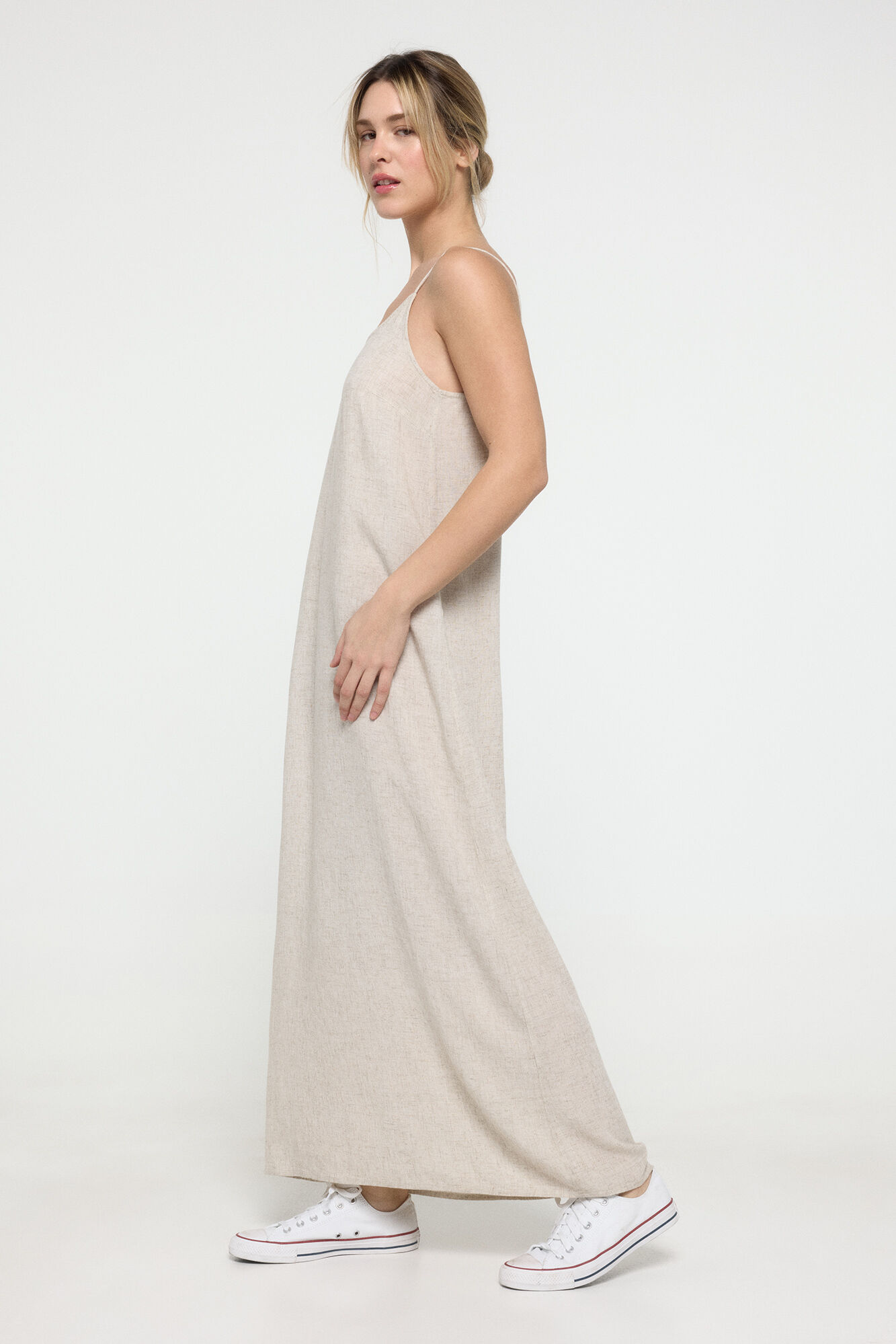 Pieces Vestido longo de linho