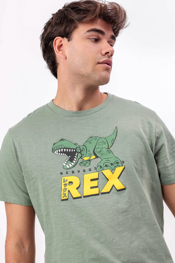 Admas Pijama curto dino Rex Toy Story verde