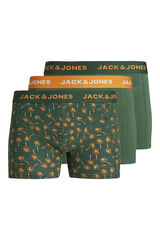Jack & Jones Pack 3 boxers algod&oacute;n verde