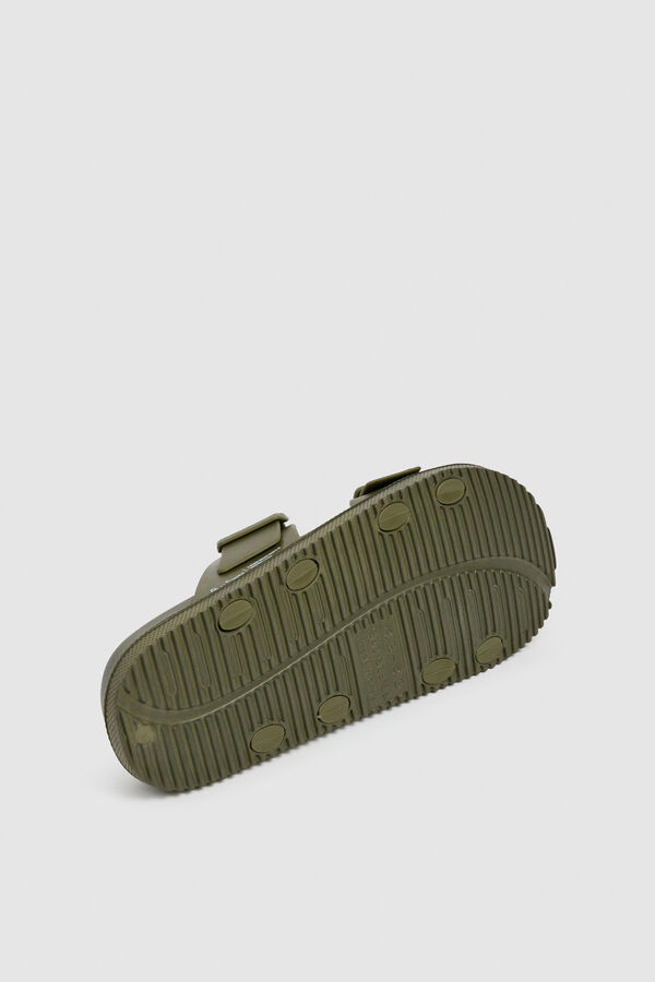 Pepe Jeans Sandalia doble tira militar kaki