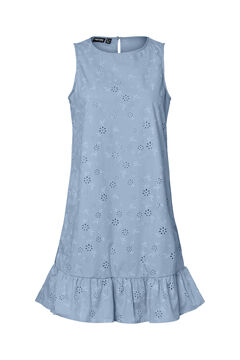 Pieces Vestido bordado volante