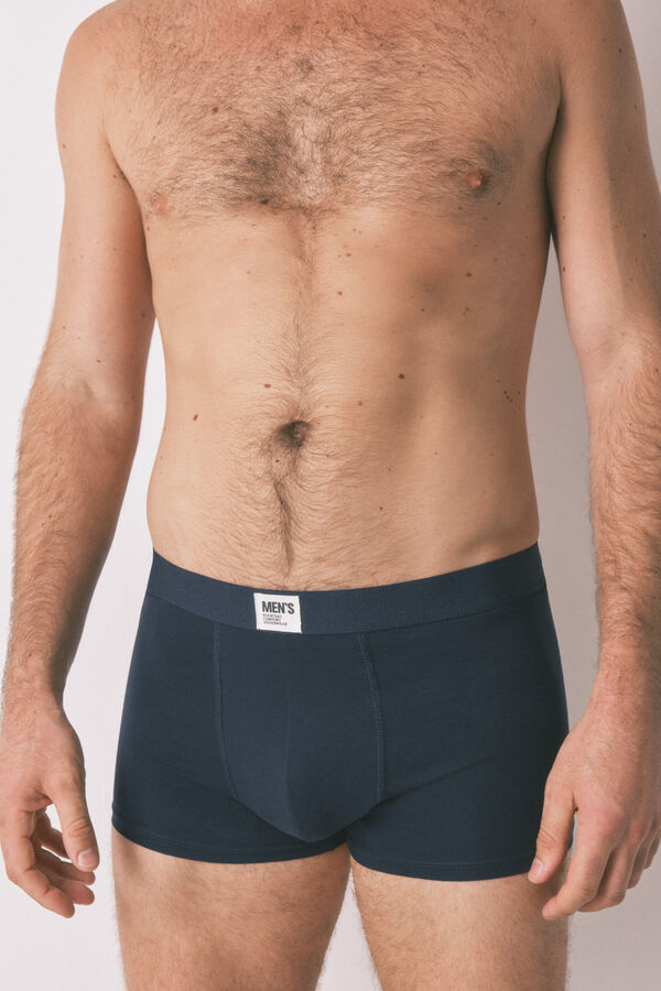 Women'secret Paket od 2 obične plave bokserke Plava