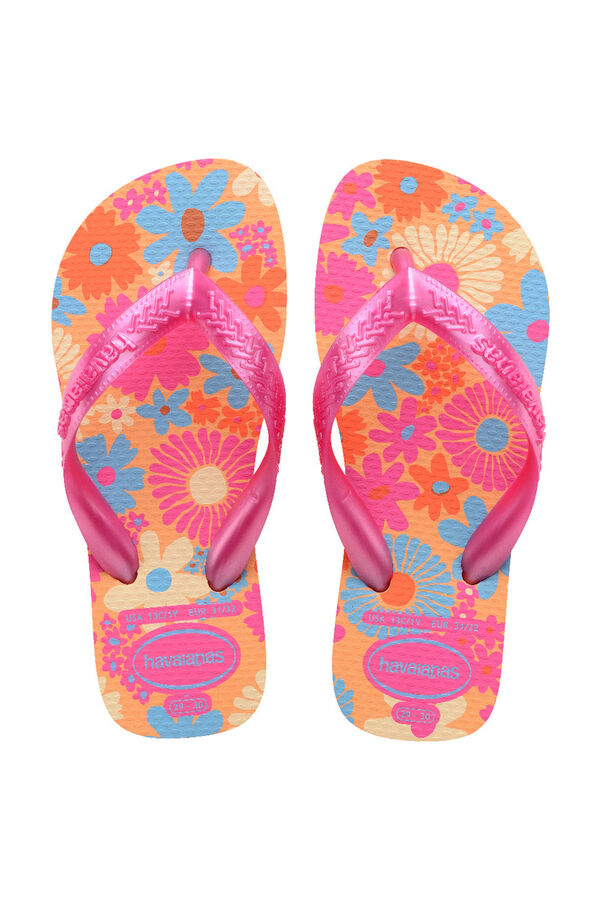 Havaianas Flip-Flops Hav. Kinder Orange Blumen Rot