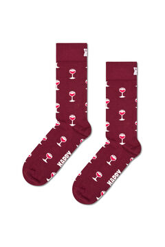 Happy Socks Meias unissex para copo de vinho estampado