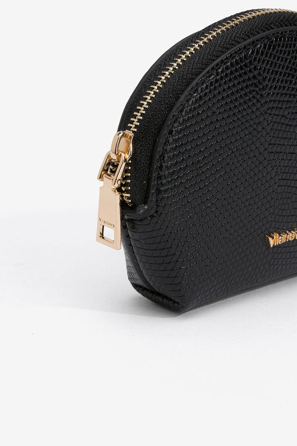 Vilanova Bolsito Efecto Cocodrilo negro