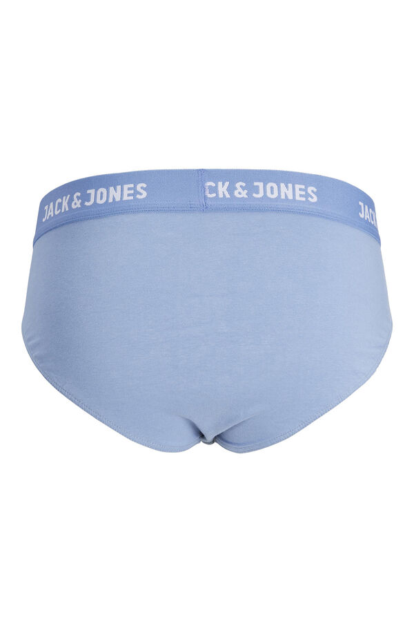Jack & Jones Pack de 3 slips lisos de algod&oacute;n estampado
