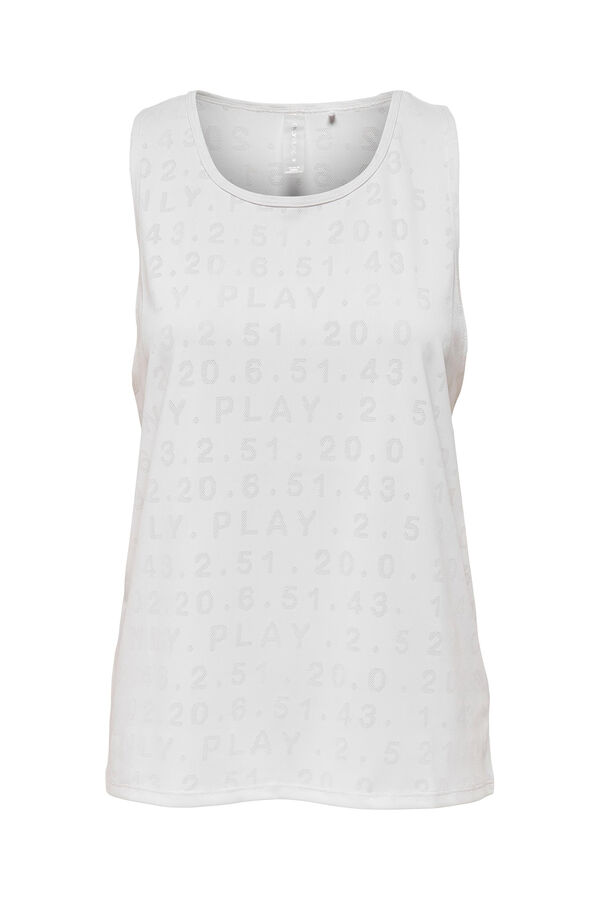 Only Play T-shirt treino sem mangas branco