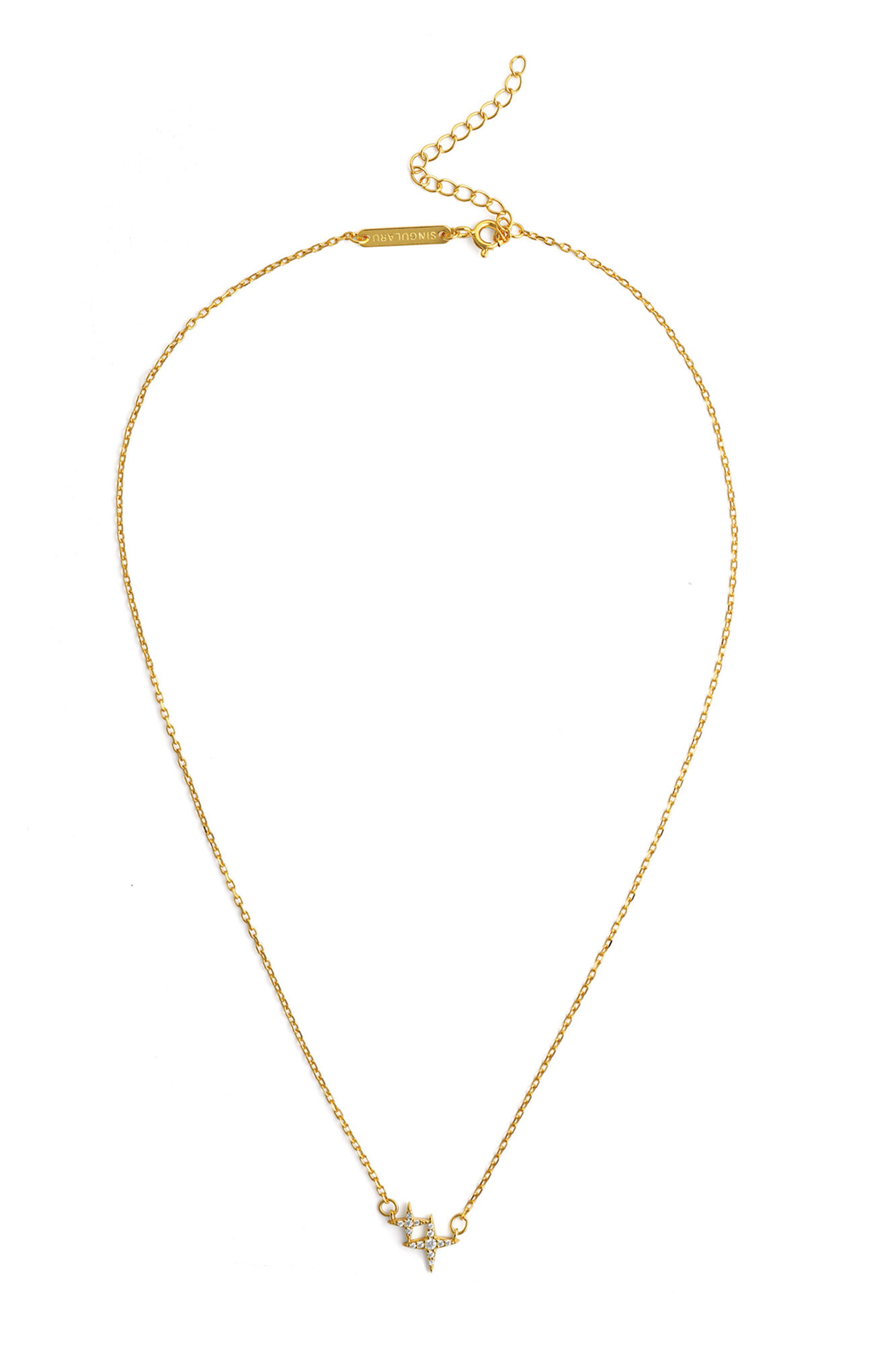 Singularu Collar Duo Spark Plata Ba&ntilde;o Oro