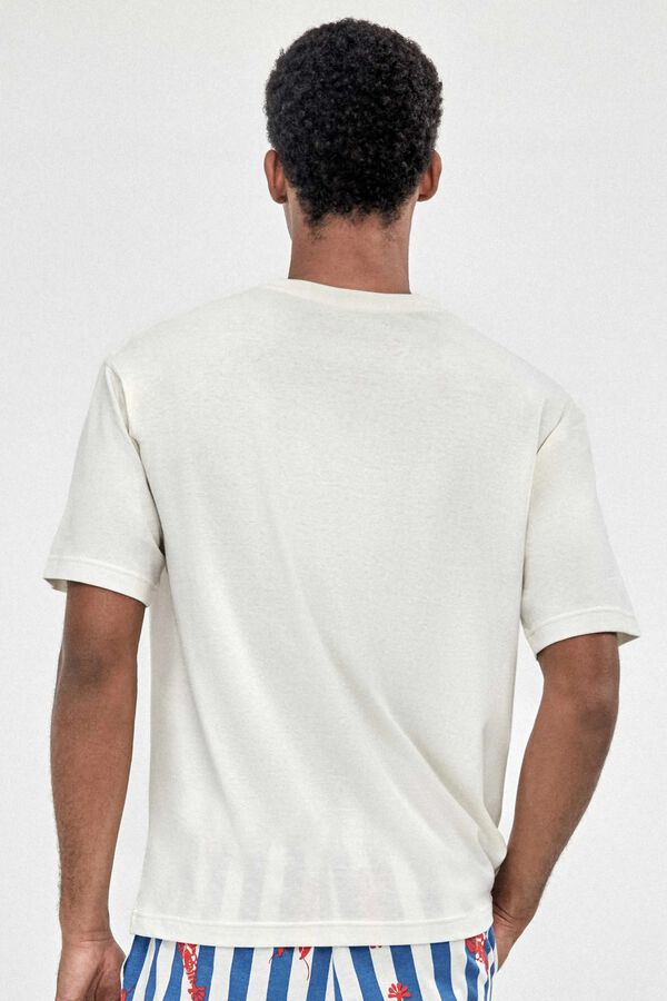 Gisela F&eacute;rfi tenger&eacute;sz mint&aacute;s pizsama feh&eacute;r