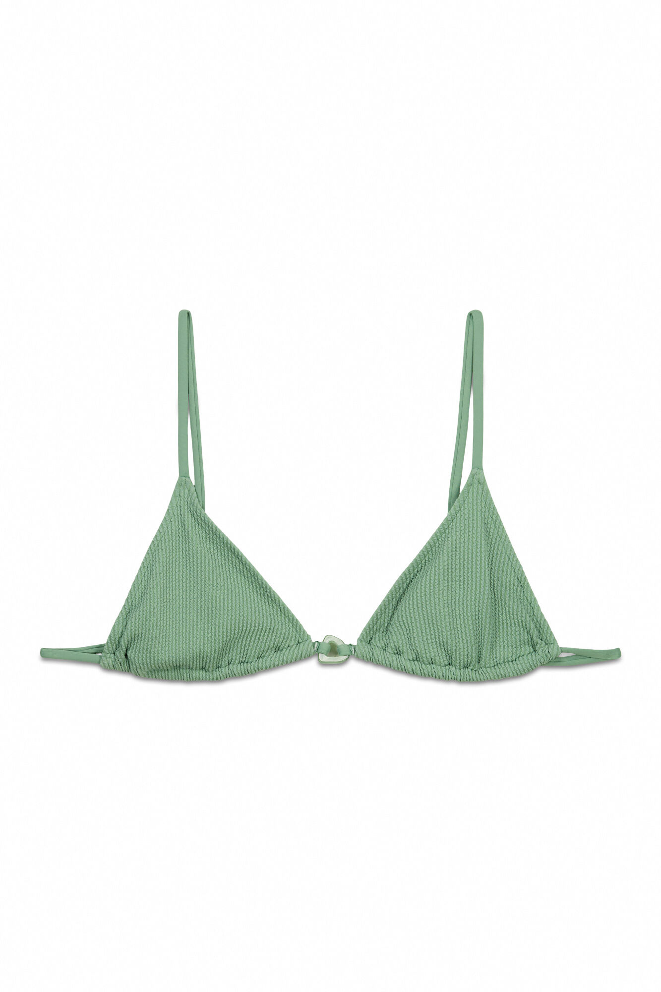 Women'secret Z&ouml;ld crinkle text&uacute;r&aacute;j&uacute; h&aacute;romsz&ouml;g fazon&uacute; bikinifelső