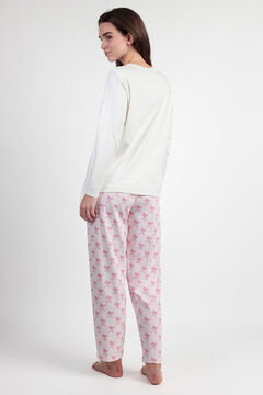 Admas Pijama comprido riscas la&ccedil;os Barbie 100% algod&atilde;o