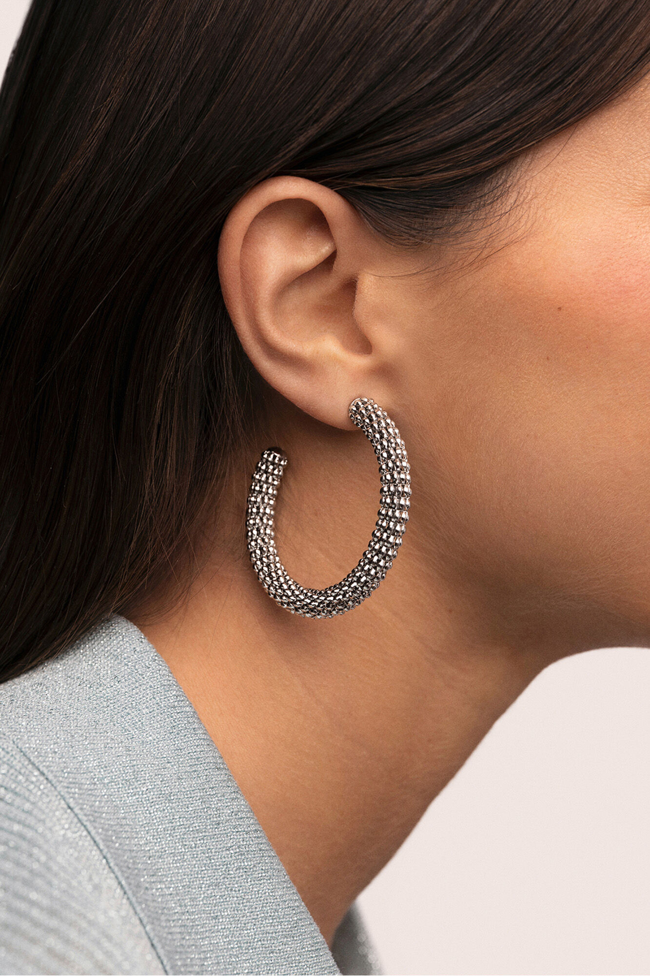 Singularu Pendientes Aro Disco Acero