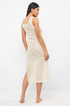 Gisela Vestido reto midi em crochet