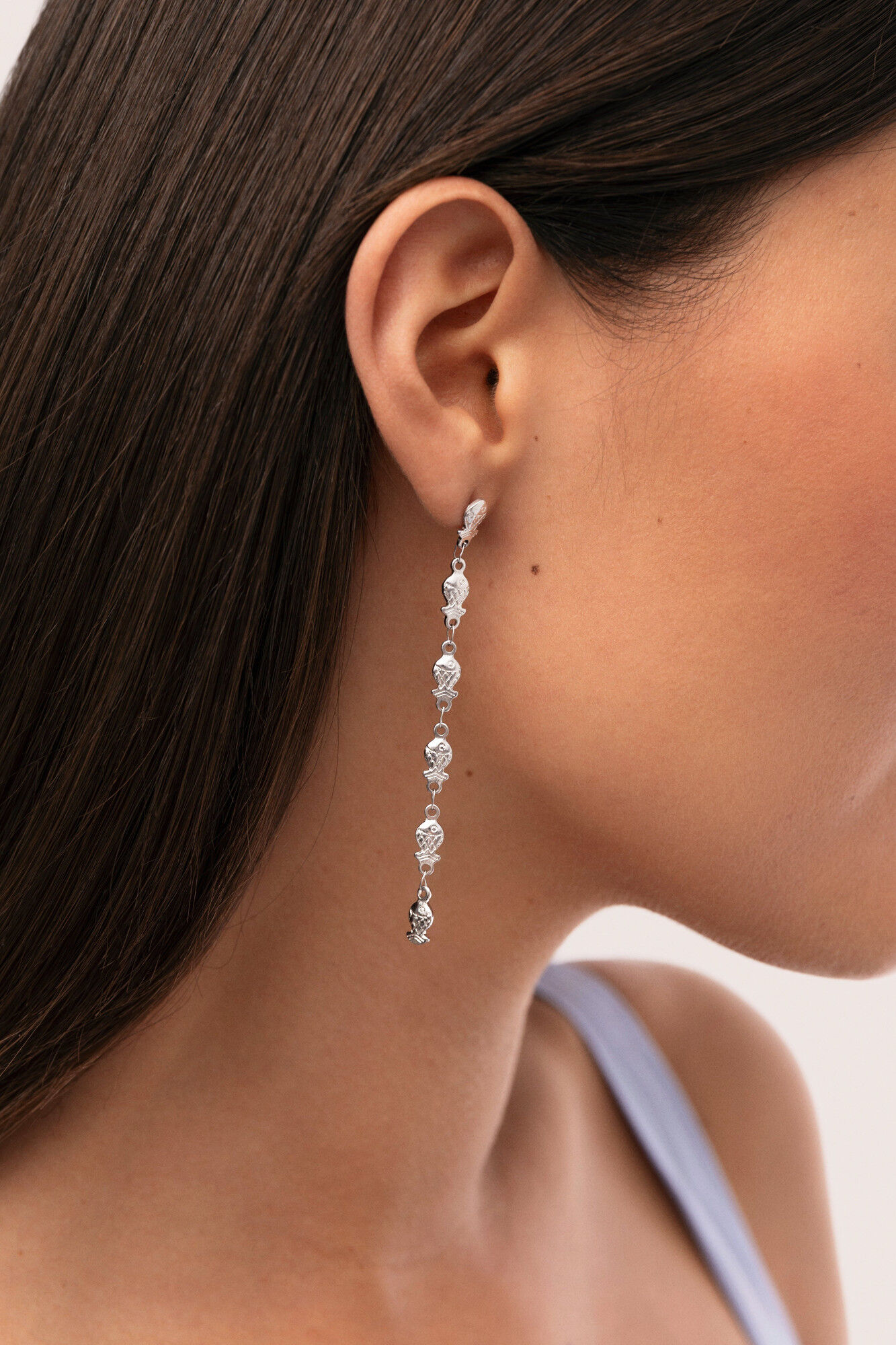 Singularu Pendientes Long Mar Acero