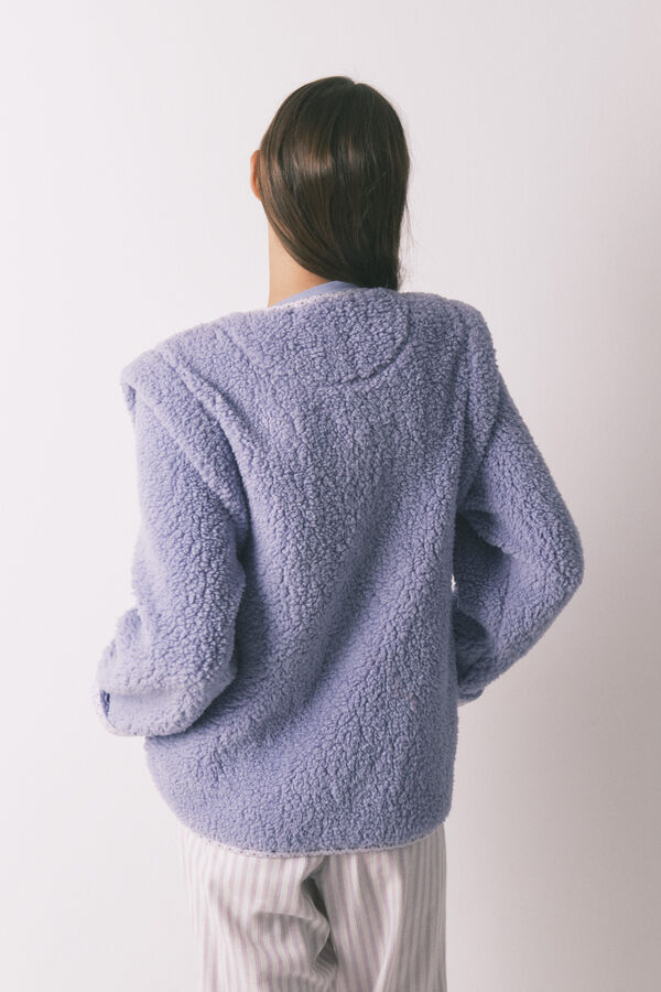 Women'secret Bata corta borreguito lila morado/lila