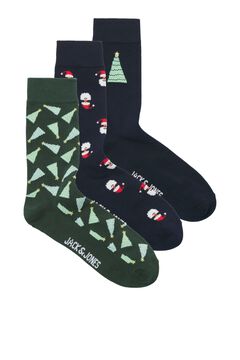 Jack & Jones Meias em algod&atilde;o Natal