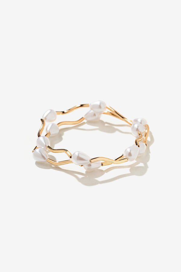 Vilanova Pack 2 Pulseras El&aacute;sticas de Cuentas amarillo