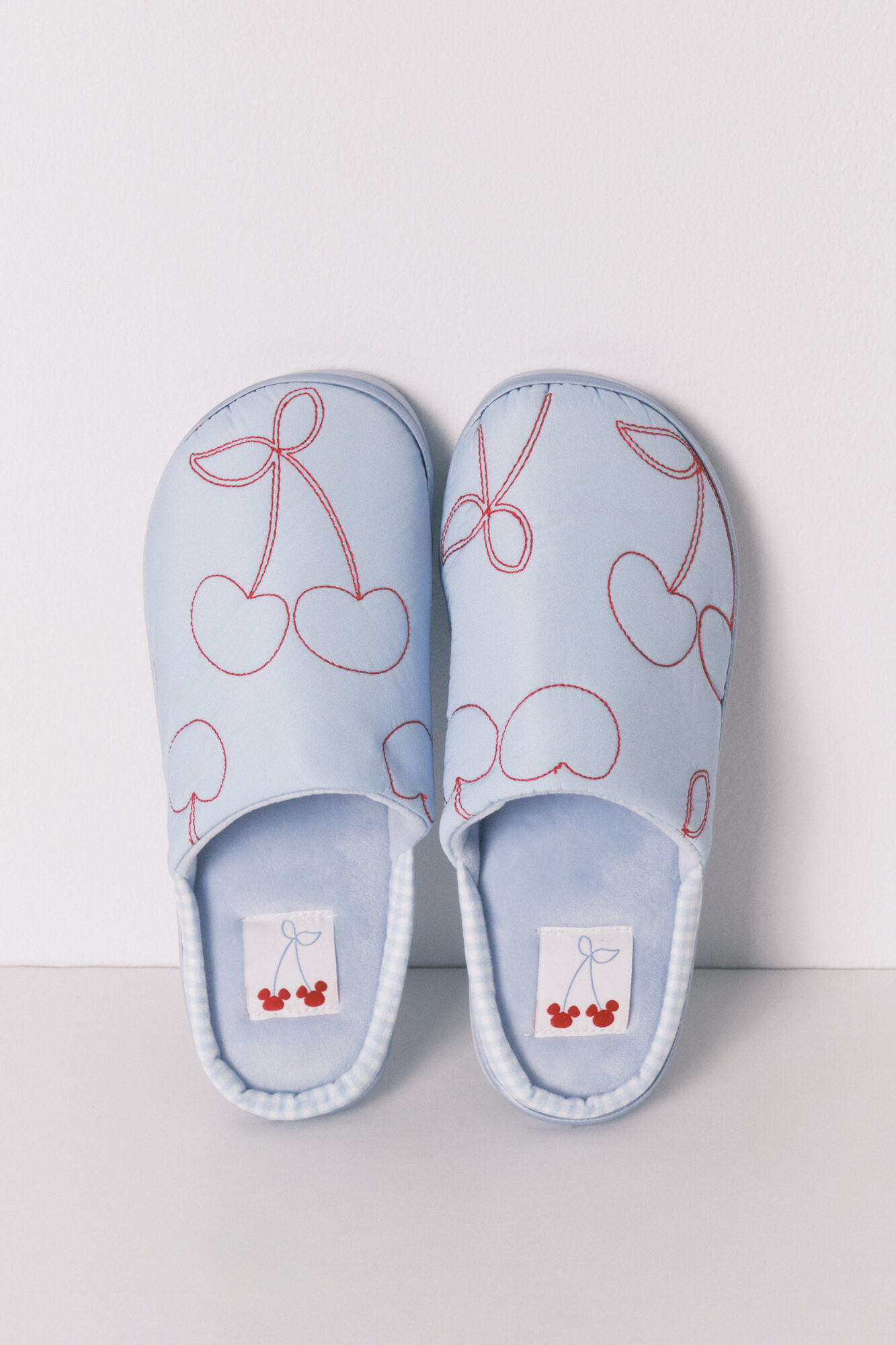 Women'secret Plave sobne papuče sa tre&scaron;njama