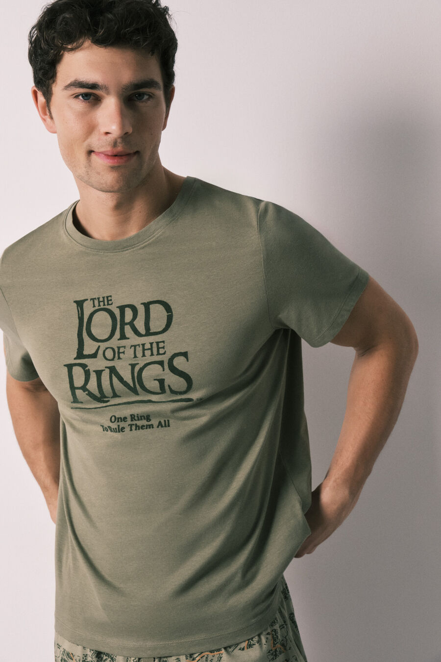 Pijama corto hombre algodón Lord of the Rings