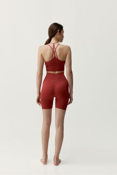 Born Living Yoga Pantal&oacute;n corto deportivo Sunset rojo