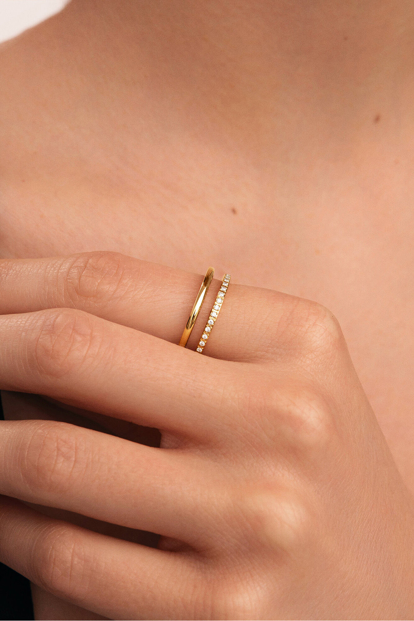 Singularu Anillo Bibiana Acero Ba&ntilde;o Oro