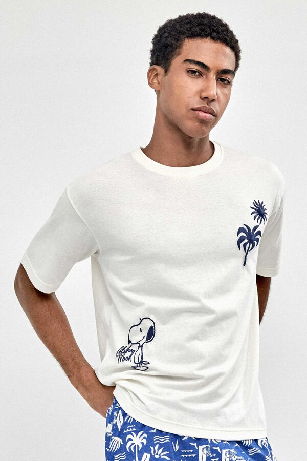 Gisela Snoopy mint&aacute;s f&eacute;rfi pizsama barna