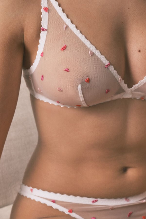 Women'secret Beli trouglasti halter grudnjak od tila FANTASTIC Bež