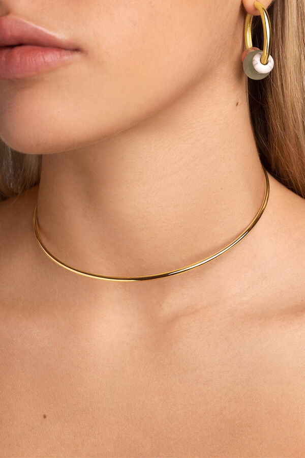 Womensecret Line Chain gold-plated choker Žuta