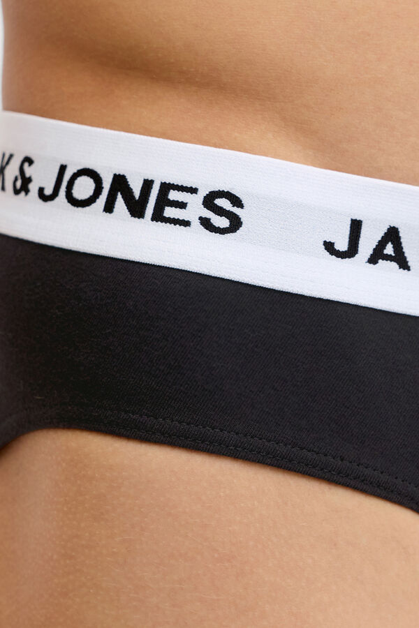 Jack & Jones Pack 3 slips b&aacute;sicos negro
