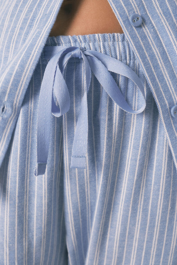 Women'secret Ko&scaron;ulja pidžama na pruge , 100% pamuk Plava