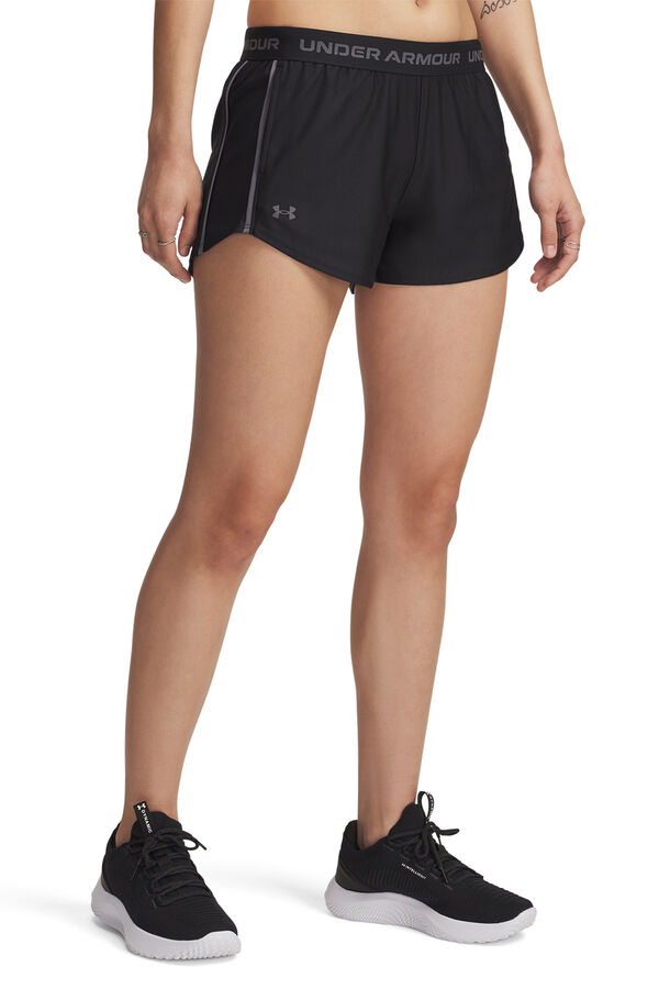 Under Armour Pantal&oacute;n corto deportivo t&eacute;cnico negro