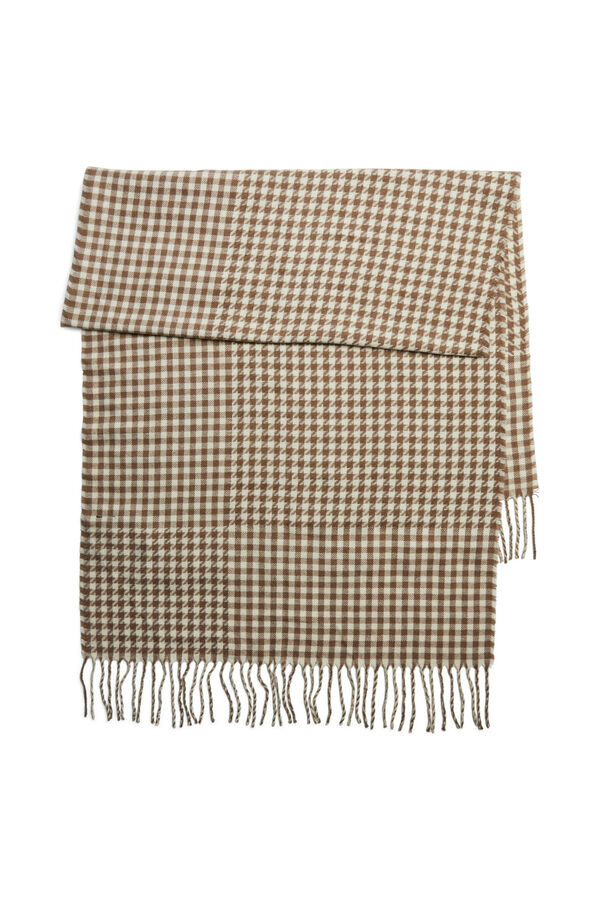 Pieces Bufanda fina con estampado nude