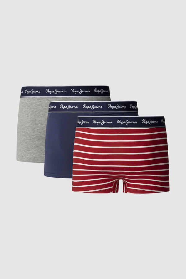 Pepe Jeans 3 pack stretch cotton boxers red