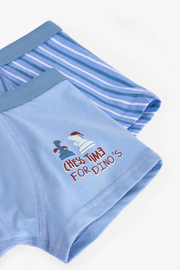 Penti Pack 2 boxers dino rayas azul
