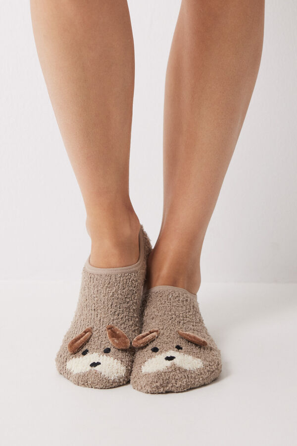 Women'secret Chaussettes invisibles en poils de chien  imprim&eacute;