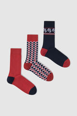 Pepe Jeans Pack of 3 sports socks red
