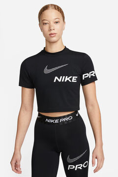 Womensecret Camiseta Nike Crop Dri-fit negro