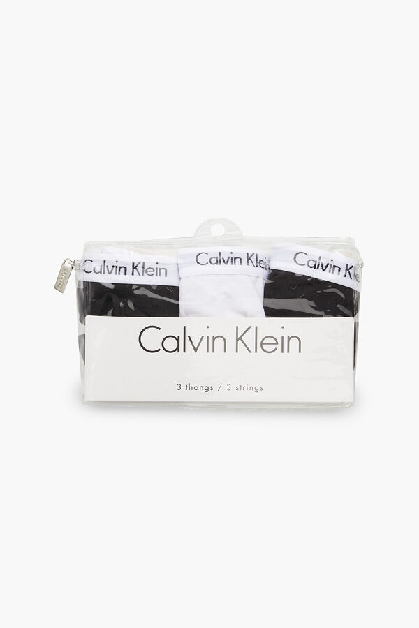 Calvin Klein cotton thongs with waistband