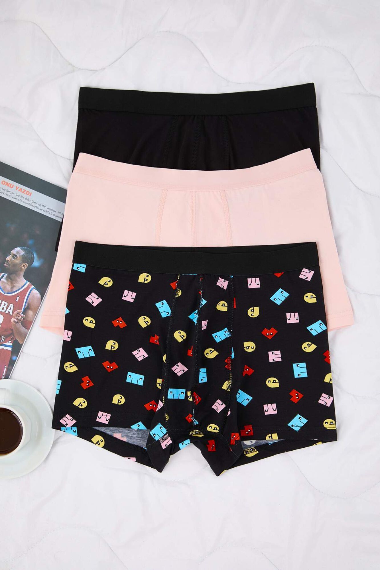 Trendyol Pack 3 boxers lisos de algod&oacute;n