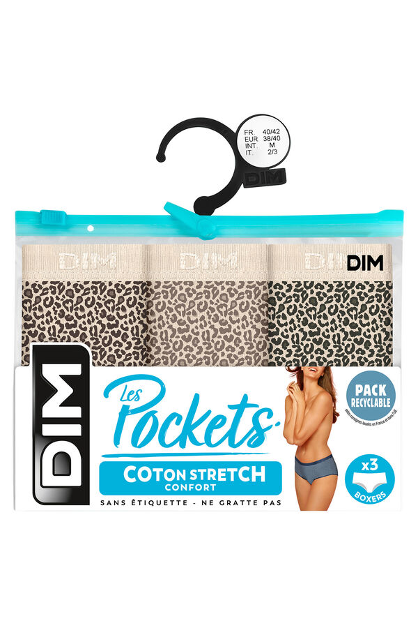 DIM Pack 3 bragas culotte animal print estampado
