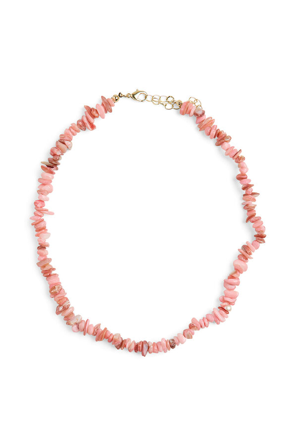 Pieces Collar de piedras rosa