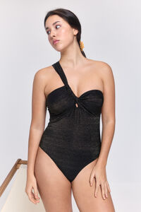 Pieces Ba&ntilde;ador nylon brillante un hombro