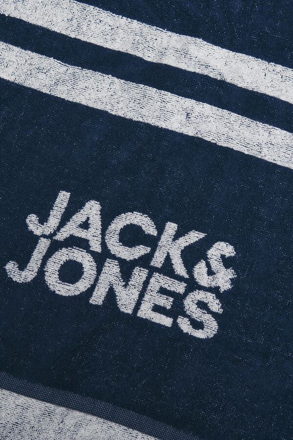 Jack & Jones Toalla playa 100% algod&oacute;n azul